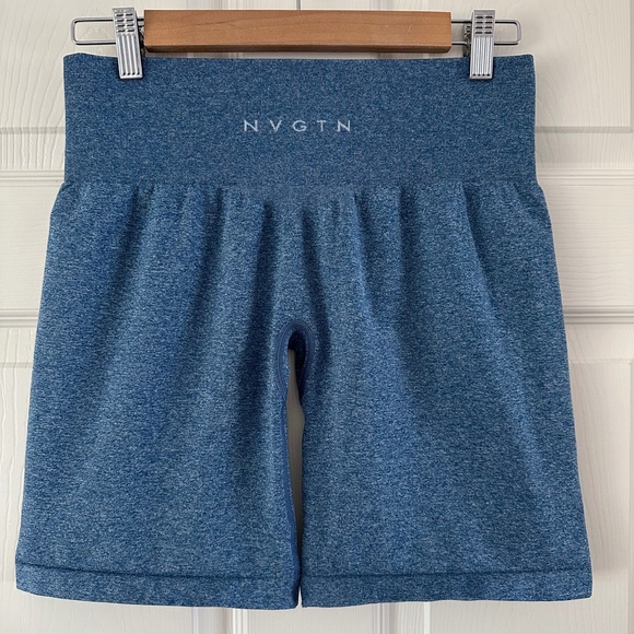 NVGTN Pro Seamless Shorts in Slate Blue Size XL - Picture 4 of 8